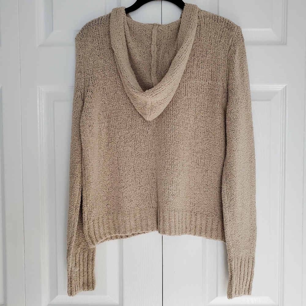 NEW Marled Reunited Cotton Knit Pullover Hoodie - Picture 3 of 6